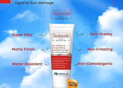 Regaliz Solasafe Sunscreen SPF 50-50 Grams Cream