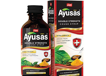 Sapat Ayusas Double Strength Cough Syrup,  (100ml - Pack of 2)