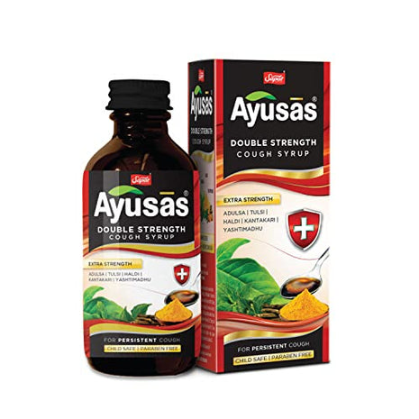 Sapat Ayusas Double Strength Cough Syrup,  (100ml - Pack of 2)