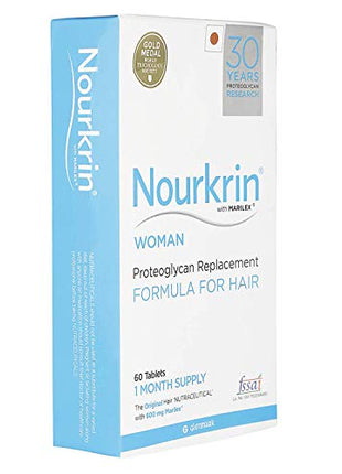 Nourkrin Woman Hair Growth 60 Tablets 1 Month Pack of 2