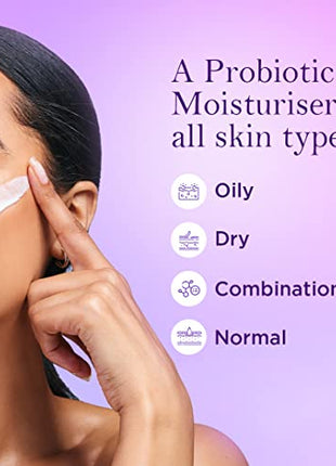 La Shield Probiotic Moisturizer Face Cream | Restores skin microbiome | 72 HR Hydration | Soft & Supple skin | For All Skin types | 50 gm
