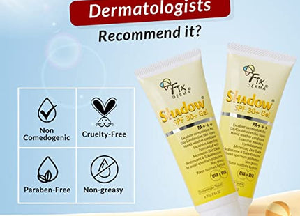 Fixderma Shadow SPF 30+ PA+++ Gel 75gm