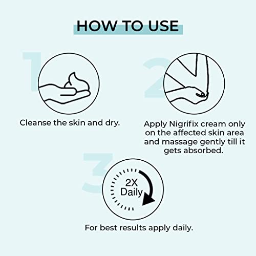 Fixderma Nigrifix cream for Acanthosis Nigricans | For Dark Body Parts Like Neck, Knuckles, Armpits, Ankles, Thighs, Elbows | Exfoliant- 100g