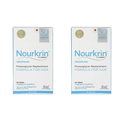 Nourkrin Woman Hair Growth 60 Tablets 1 Month Pack of 2