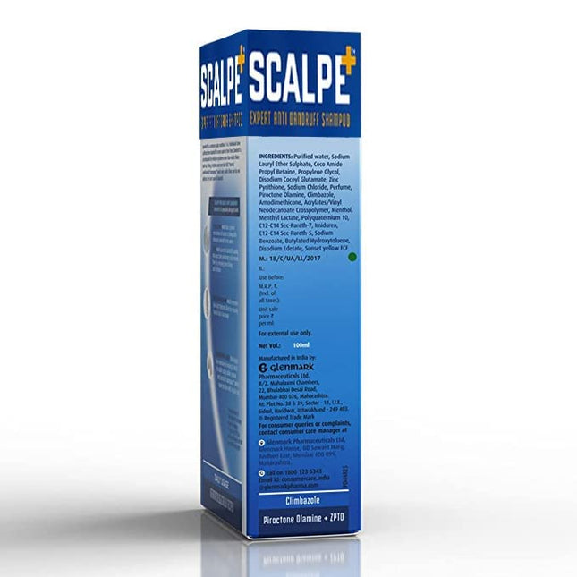 SCALP Plus + Expert Care Anti Dandruff Shampoo, 75ml (Pack of 2) Glenmark