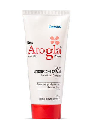 Curatio Atogla cream for baby | Moisturizing baby cream for all skin types|Protects Against rashes & prevents skin irritation| For baby's soft and sensitive skin| | 100g KarissaKart