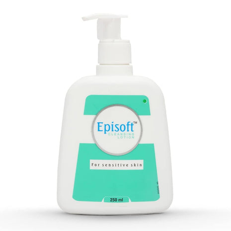 Glenmark Episoft Cleansing Lotion for Sensitive & Dry Skin I Cleanser for face | Gentle Cleanser removes Excess oil I Moisturises and Makes Skin Soft and Glowing I Makeup cleanser I Free of SLS & Paraben | 250ml KarissaKart