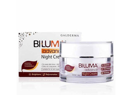 Bi-luma Advance Skin Brightening Night Cream With Vitamin C & Hyluronic Acid For Even Skin Tone, Dark Spots & Wrinkles, 45g | galderma