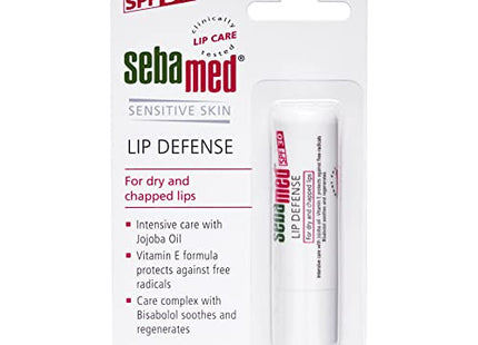 Sebamed Lip Defense, 4.8g For Dry & Chapped Lips With SPF 30 With Jojoba Oil & Vitamin E