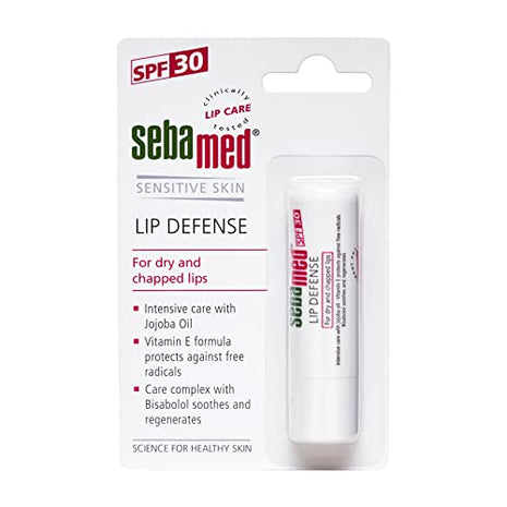 Sebamed Lip Defense, 4.8g For Dry & Chapped Lips With SPF 30 With Jojoba Oil & Vitamin E