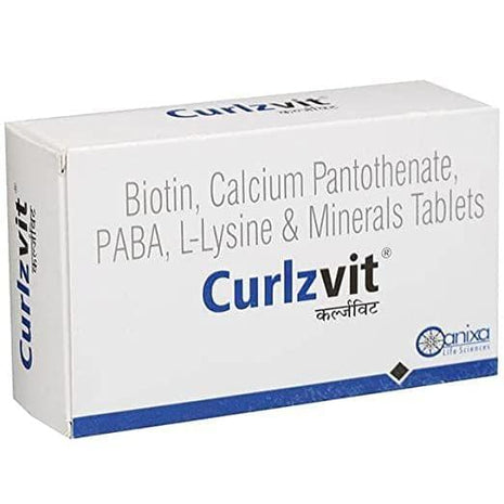 Curlzvit Tablet 6 strips box pack of 60 tablets KarissaKart