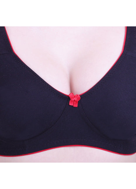 Women's Cotton Bra (Material: Cotton, (Color: Black)