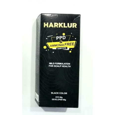 Harklur Black Color PPD, Ammonia Free Hair Dye, 60g