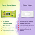 Dabur Baby Wipes: - 80 Wipes X Pack of 3