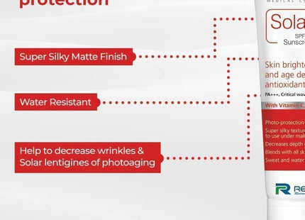 Regaliz Solasafe Sunscreen SPF 50-50 Grams Cream