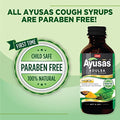 AYUSAS Sapat Adulsa Cough Syrup, Effective Triple-action formula trusted by generations, Paraben Free, 100% Natural, for Wet and Dry Cough, (Pack of 2) (100 ml)