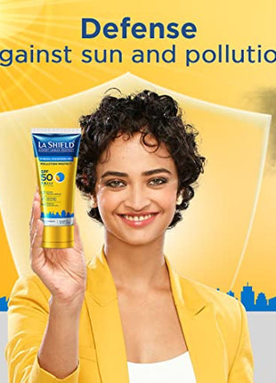 La Shield Pollution Protect | Mineral Based Sunscreen Gel | For Expert Urban Protection, SPF 50 And PA+++, 50 Grams (Pack of 2)