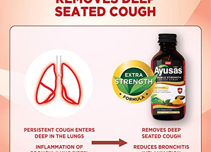 Sapat Ayusas Double Strength Cough Syrup,  (100ml - Pack of 2)