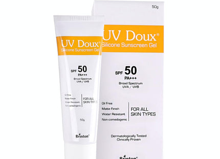 UvDoux Face & Body Sunscreen gel with SPF 50 PA+++ in Matte Finish and Oil Free Formula| Water Resistant Sunscreen| Protection against UVA/UVB Rays (100 GM)
