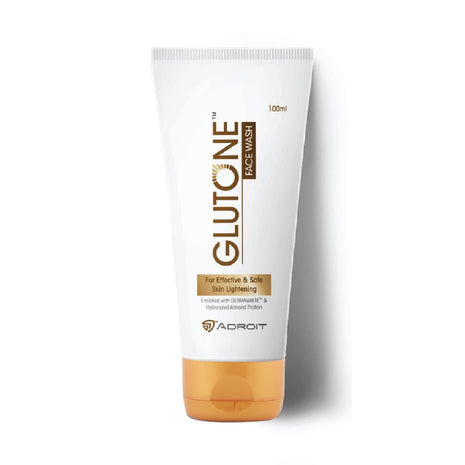 Glutone Skin Brightening & Glowing Facewash | With Purewhite & Dermawhite | For Cleansing & Hydration | Glowing Radiance | Improves Skin Elasticity | 100ml KarissaKart