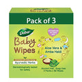 Dabur Baby Wipes: - 80 Wipes X Pack of 3