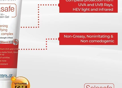 Regaliz Solasafe Sunscreen SPF 50-50 Grams Cream