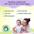 Dabur Baby Powder: Talc and Asbestos Free | With Oat Starch, Arrowroot Powder & Amba Haldi | Hypoallergenic & Dermatologically Tested with No Paraben & Phthalates - Pack of 300 g