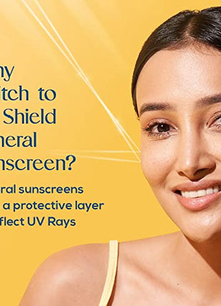 La Shield Pollution Protect Mineral Sunscreen Gel Spf 50, WHITE, 50 gram