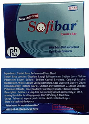 Sofibar Syndet Bar | Baby Soap | 75 Gram (Pack of 4)