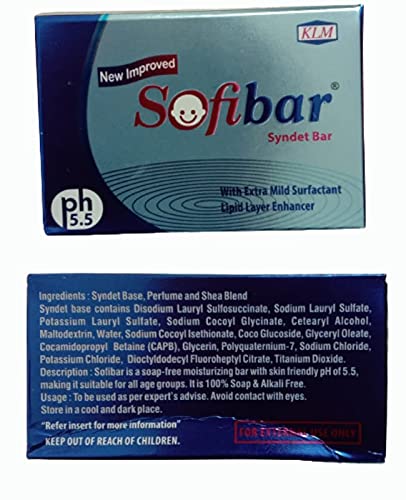 Sofibar Syndet Bar | Baby Soap | 75 Gram (Pack of 4)