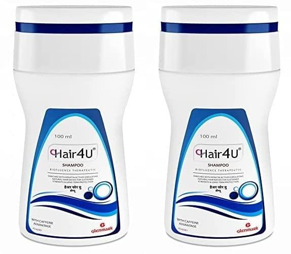 Hair4U Anti-hair Loss Shampoo & Conditioner | Biofluence Therapeutic Caffeine Shampoo For Hair Growth | Shampoo for Men & Women | Powered with 5 vital ingredients for hair growth ,100 ml x Pack of 2 KarissaKart