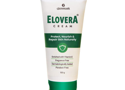 Elovera Cream I Daily Moisturising Cream for Dry Skin with Aloe Vera & Vitamin E I Protects I Nourishes and Repairs the Skin I Reduces Scars I Non-Greasy I 150gm KarissaKart