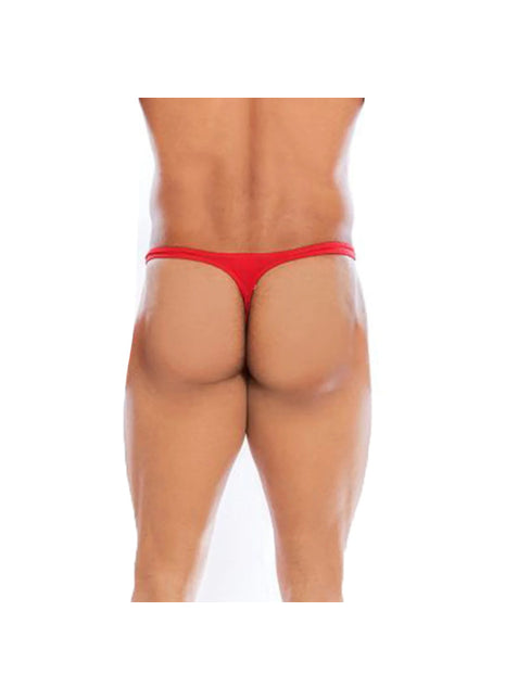 Generic Men's Cotton Spandex Men Thong Brief Underwear (Red)