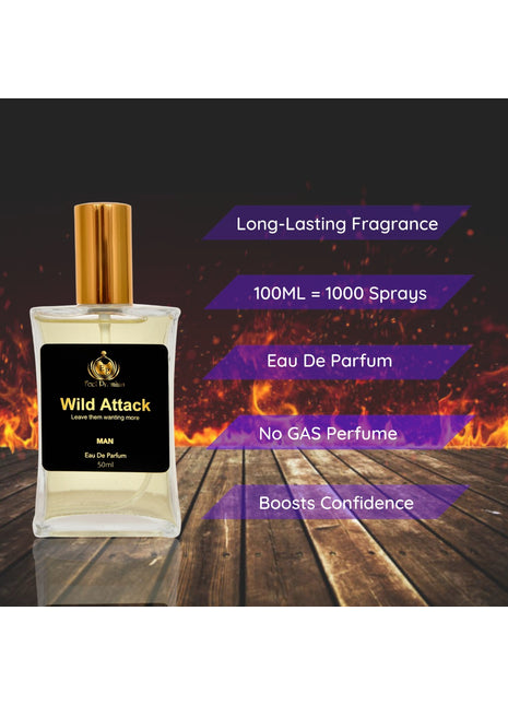 Europa Wild Attack 50ml Perfume Spray For Men