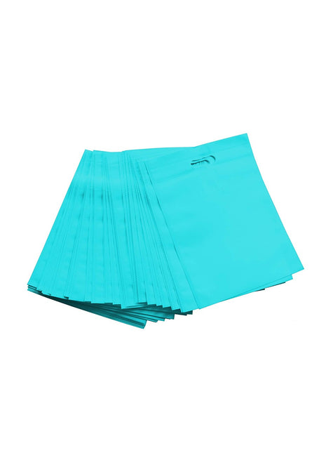 Pack Of 50_D Cut Cloth Eco Friendly Reusable Carry, Grocery Bag (Teal)