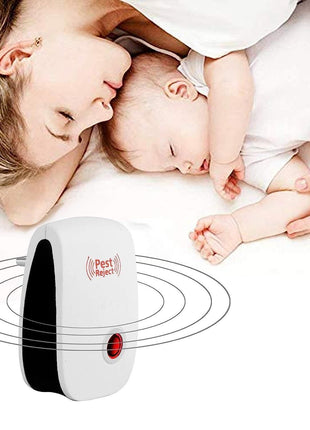 Ultrasonic Pest Repeller Pack of 2 for Mosquito, Cockroaches, etc  For home
