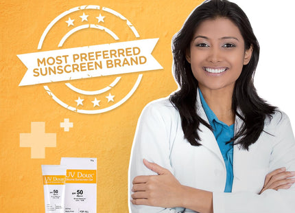 UvDoux Face & Body Sunscreen gel with SPF 50 PA+++ in Matte Finish and Oil Free Formula| Water Resistant Sunscreen| Protection against UVA/UVB Rays (100 GM)