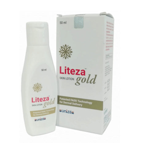 LITEZA SKIN LOTION GOLD Enriched Gluthathione + And Vitamin C (50 ML ) KarissaKart