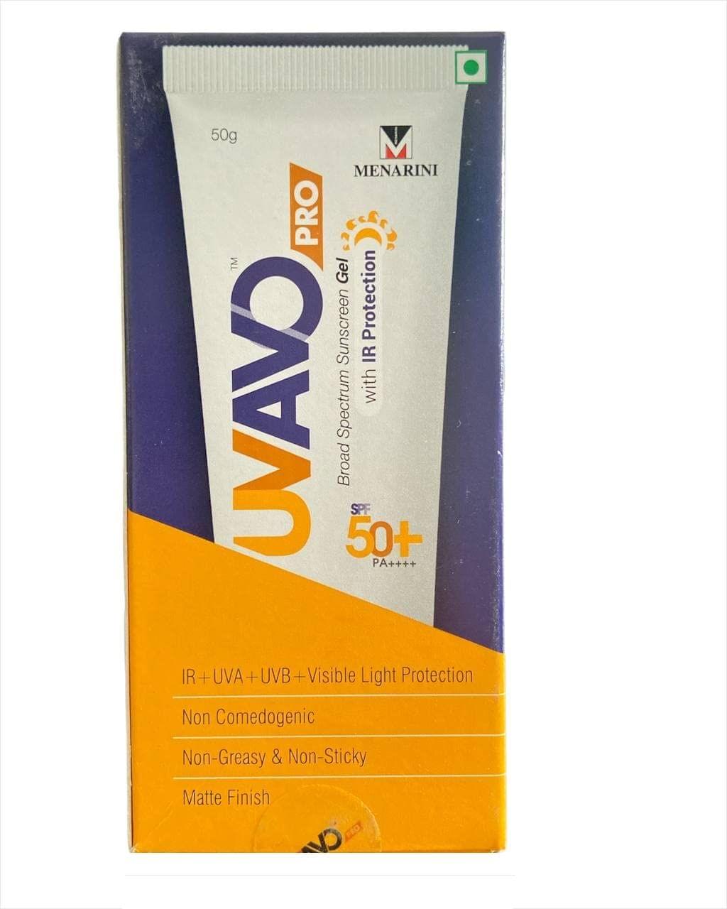 Menarini Uvavo Pro Broad Spectrum Sunscreen Gel SPF 50 with PA KarissaKart