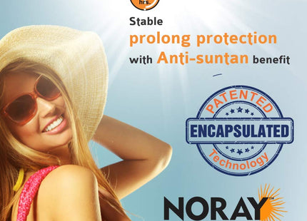Noray Aquagel Broad Spectrum Sunscreen, SPF-50, PA+++ with Anti Tan Effect - 50g.