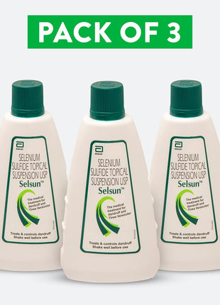 Selsun Suspension Anti Dandruff Shampoo, 60ml (Pack of 2)