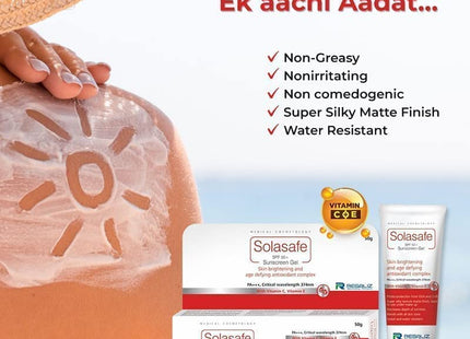 Regaliz Solasafe Sunscreen SPF 50-50 Grams Cream