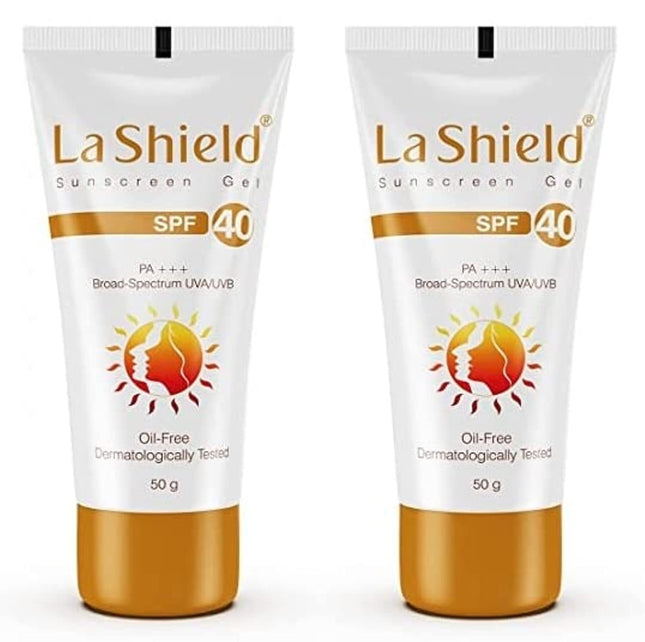 La Shield SPF 40 & PA+++ Mineral Based Sunscreen Gel | Suitable For All Skin Types, 50 Grams