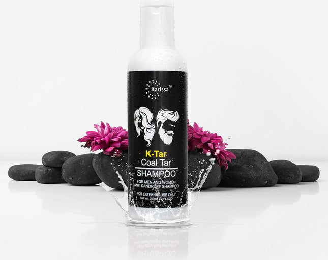 Karissa K TAR Coal Tar shampoo 200ml | Anti dandruff Shampoo | Coal tar With salicylic acid 2%w/w scalp shampoo| Sulphate free and Paraben Free shampoo, WHITE (KT-S-023) KarissaKart