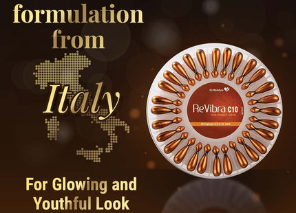 Revibra C10 Pure Vitamin C Cream, 28 Vegicaps Of 0.5Ml Each