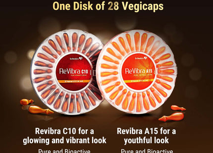 Revibra C10 Pure Vitamin C Cream, 28 Vegicaps Of 0.5Ml Each
