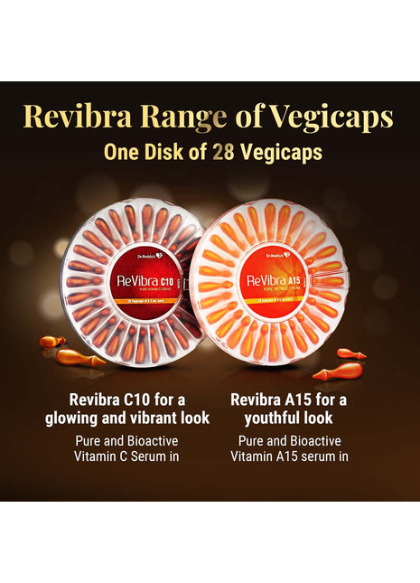 Revibra C10 Pure Vitamin C Cream, 28 Vegicaps Of 0.5Ml Each