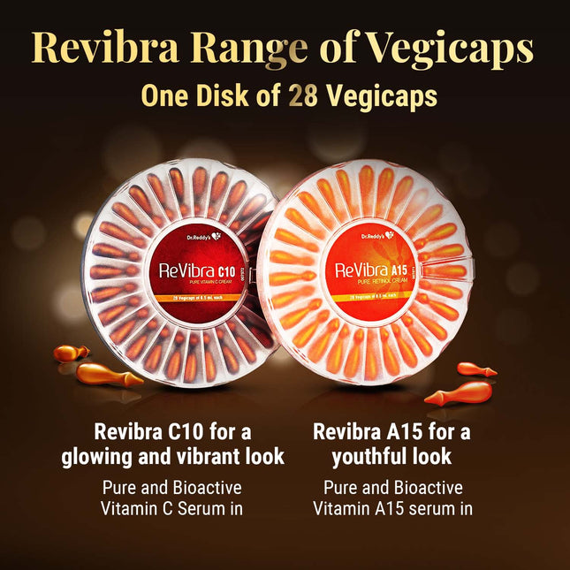 Revibra C10 Pure Vitamin C Cream, 28 Vegicaps Of 0.5Ml Each