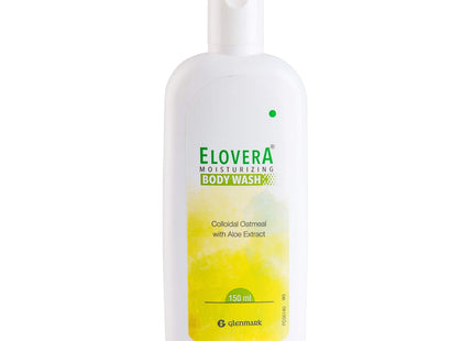 Elovera Body Wash Glenmark 150ml | Enriched with Aloe Vera & Vitamin E | Intense moisturising formula I Hydrates and makes the skin soft and healthy I Lightens skin blemishes I Non-Greasy I Shower body wash for dry and sensitive skin KarissaKart