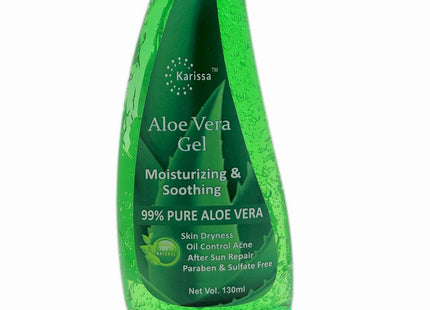 Karissa Aloe vera gel Hydrating After Sun Soothing Gel - No Parabens, Silicones & Color - 130 mL KarissaKart